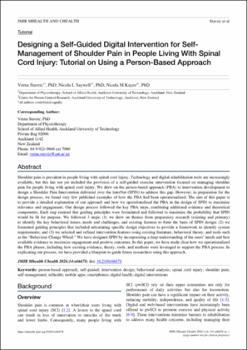 content-7.jpg Designing a Self-Guided Digital Intervention for Self-Management of Shoulder Pain in People Living With Spinal Cord Injury: A Tutorial on Using a Person-based Approach